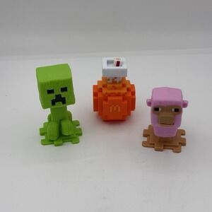 McDonald's Minecraft Movie Happy Meal Toys Creeper Pink Sheep Soda Potion 2025